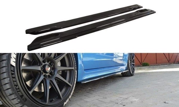 Maxton Side Skirts Diffusers Subaru Impreza Wrx Sti 2009-2011 - Gloss Black