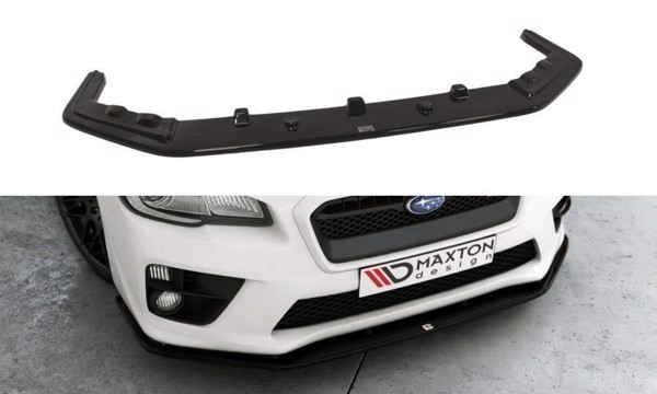 Maxton Front Splitter V.2 Subaru Wrx Sti - Gloss Black