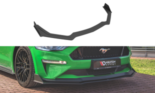 Maxton Street Pro Front Splitter V.2 Ford Mustang Gt Mk6 Facelift - Black