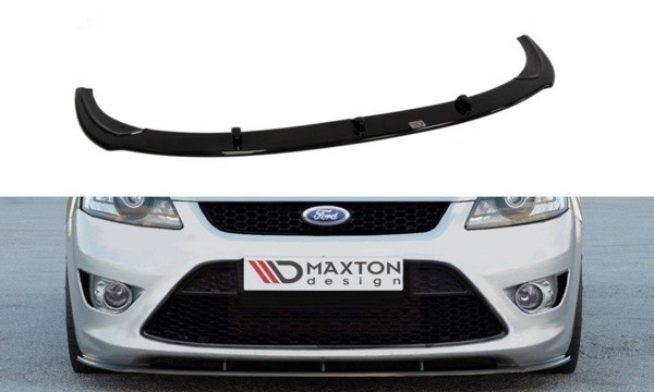 Maxton Front Splitter Ford Focus St Mk2 Fl - Gloss Black