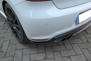 Maxton Rear Side Splitters Volkswagen Polo Mk5 R Wrc - Gloss Black