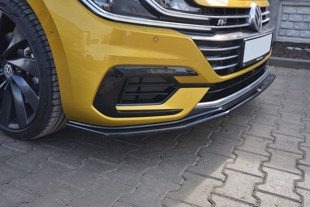 Maxton Front Splitter V.1 VW Arteon - Gloss Black