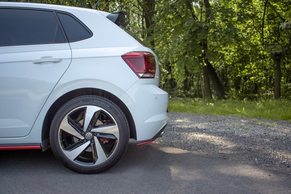 Maxton Rear Side Splitters VW Polo Mk6 Gti - RED