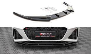 Maxton Front Splitter V.1 Audi RS6 C8 / RS7 C8 - Gloss Black