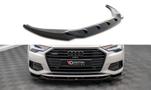 Maxton Front Splitter V.1 Audi A6 C8 - Gloss Black