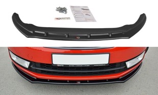 Maxton Front Splitter V.2 Skoda Rapid - Gloss Black