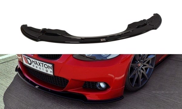 Maxton Front Splitter For BMW 3 E92 Mpack (Preface Model Fits M Performance Splitters) - Gloss Black