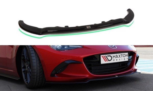 Maxton Front Splitter V.2 Mazda Mx-5 Iv - Gloss Black