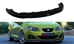 Maxton Front Splitter Seat Ibiza Iv (6J) Preface Model - Gloss Black