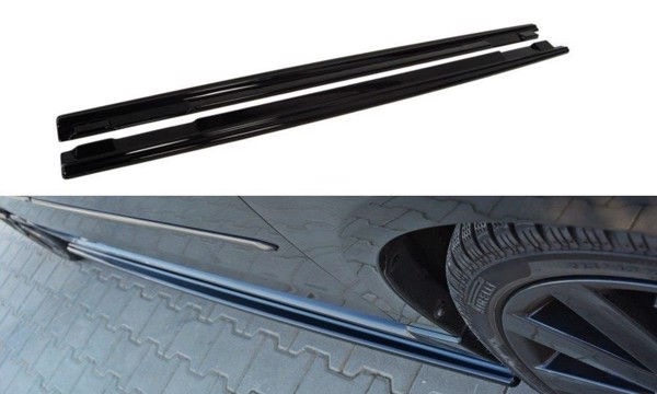 Maxton Side Skirts Diffusers Mazda 3 Mps Mk1 (Preface) - Gloss Black