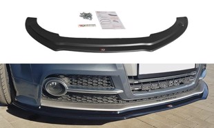 Maxton Front Splitter V.1 Audi TT S Mk2 (8J) - Gloss Black