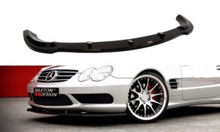 Maxton Front Splitter Mercedes Sl R230 Amg - Gloss Black