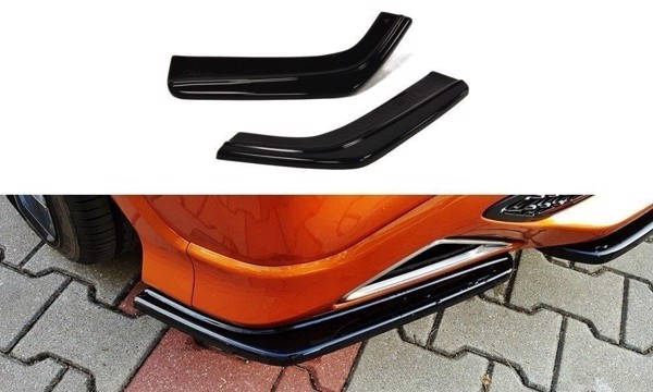 Maxton Rear Side Splitters Honda Civic VIii Type S/R - Gloss Black