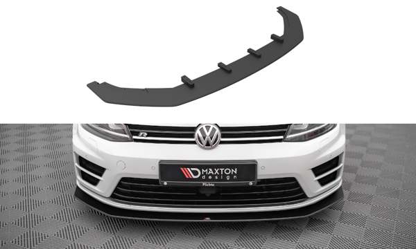 Maxton Street Pro Front Splitter V.2 Volkswagen Golf R Mk7 - Black