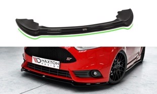 Maxton Front Splitter V.3 Ford Fiesta St Mk7 Fl - Gloss Black