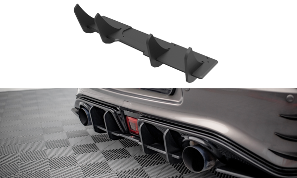 Maxton Street Pro Rear Diffuser Nissan 370Z Nismo Facelift - Black