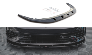 Maxton Front Splitter V.1 Volkswagen Golf R Mk8 - Gloss Black