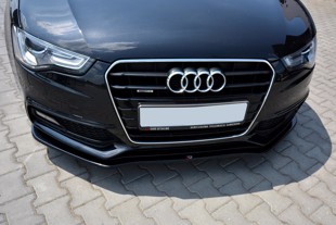 Maxton Front Splitter V.2 Audi S5 / A5 S-Line 8T Fl - Gloss Black