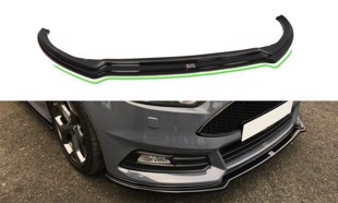 Maxton Front Splitter V.3 Ford Focus St Mk3 Fl - Gloss Black