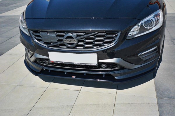 Maxton Front Splitter V.1 Volvo V60 Polestar Facelift - Gloss Black