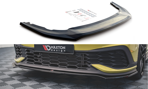 Maxton Front Splitter V.3 Volkswagen Golf 8 Gti Clubsport - Gloss Black