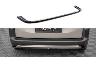 Maxton Central Rear Splitter Citroen Berlingo Mk3 - Gloss Black