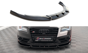 Maxton Front Splitter V.2 Audi S8 D4 - Gloss Black