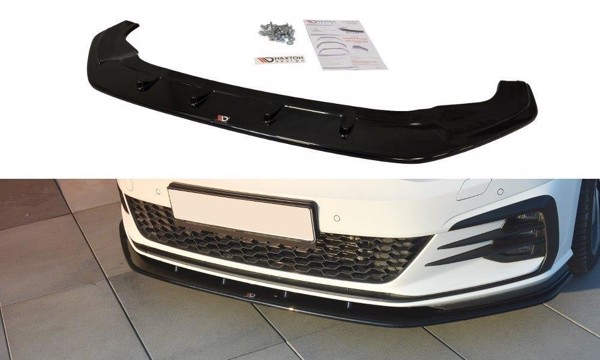 Maxton Front Splitter VW Golf VIi Gti Facelift V.1 - Gloss Black