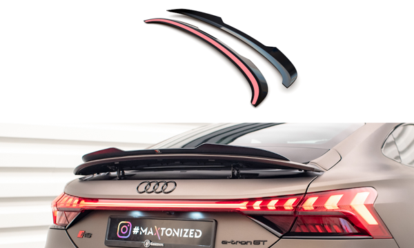 Maxton Spoiler Cap Audi E-Tron Gt / RS Gt RS Mk1 - Gloss Black