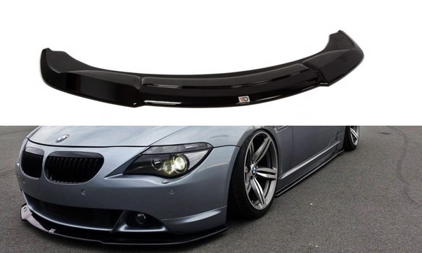 Maxton Front Splitter BMW 6 E63 / E64 (Preface Model) V.2 - Gloss Black