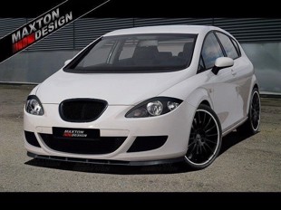 Maxton Front Splitter Seat Leon Mk2 (Preface) - Gloss Black