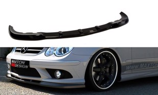 Maxton Front Splitter Mercedes Clk W209 For Amg - Gloss Black