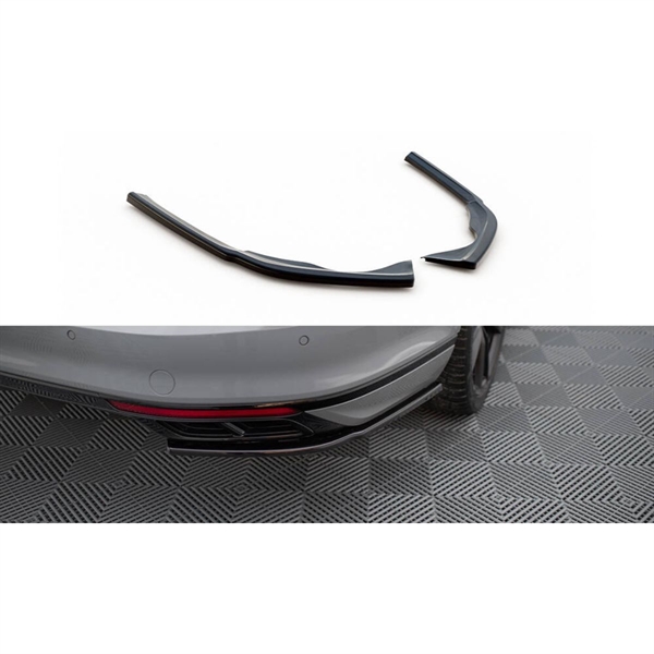 Maxton Rear Side Splitter VW Passat R-Line B8 Facelift - Gloss Black