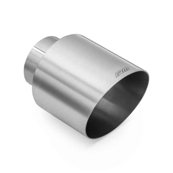 RM Motors RM Motors satin stainless steel cut end KSCS Inlet diameter - 63,5 mm, Tip diameter - 76 mm, Including the clamp - Yes