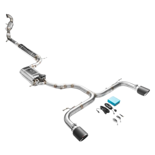 RM Motors Complete Exhaust System For Seat Leon Cupra 3 Hatchback With Sport Catalyst, Euro 4, 100 cpsi, 89 mm, Tip - 8