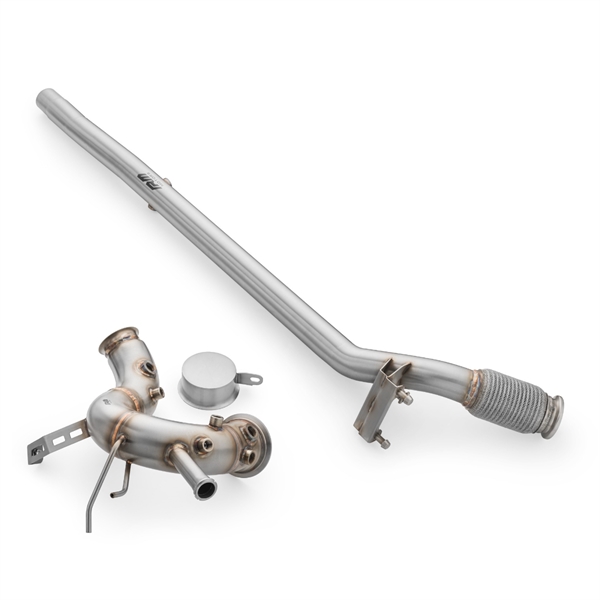 RM Motors Downpipe + DPF OFF Sats VW Golf VIII 2.0 TDI GTD
