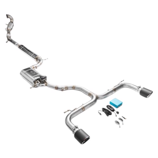 RM Motors Complete Exhaust System For Seat Leon Cupra 3 Hatchback With Sport Catalyst, Euro 3, 200 cpsi, 101 mm, Tip - 8
